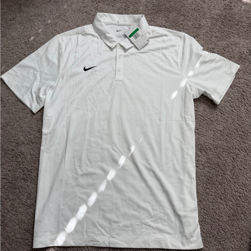 Nike Men's White Polo XL Shirt with mark you’ll need to wash out